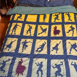 Blue and Yellow Fortnight Bedding Set